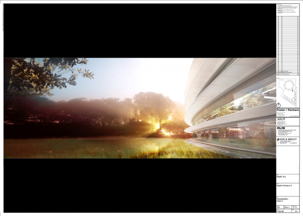 Pl&auml;ne f&uuml;r den Apple Campus 2 von Foster + Partner (Bild: Cupertino City Council)